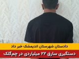 دستگیری سارق ٢٢ میلیاردی در شهرستان اندیمشک